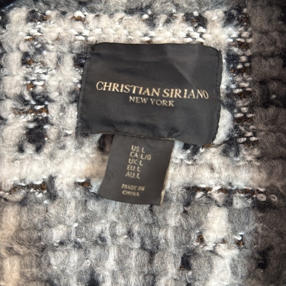 Knitted pea coat sz lg. - Picture 2 of 4